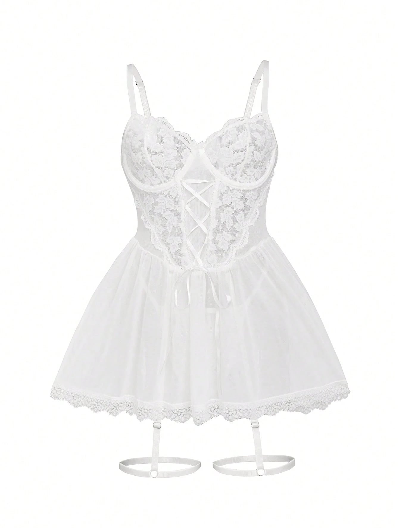 Spicy Aura Conjunto de lencería sexy para mujer de 3 piezas
