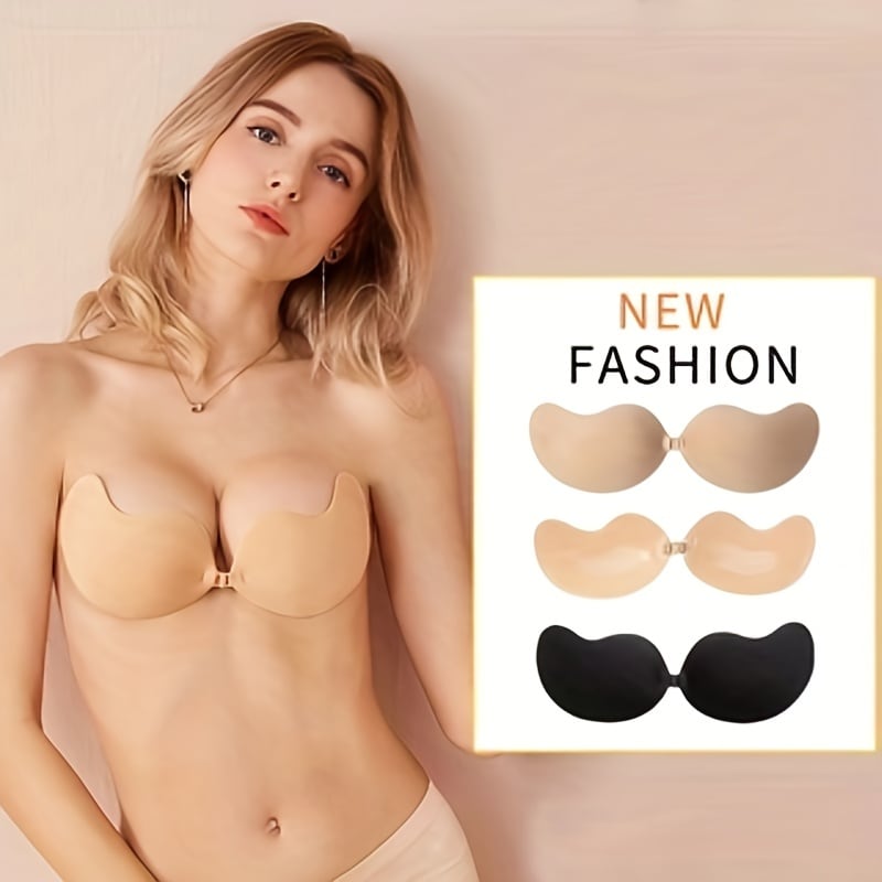 Sostén adhesivo push-up con cierre frontal